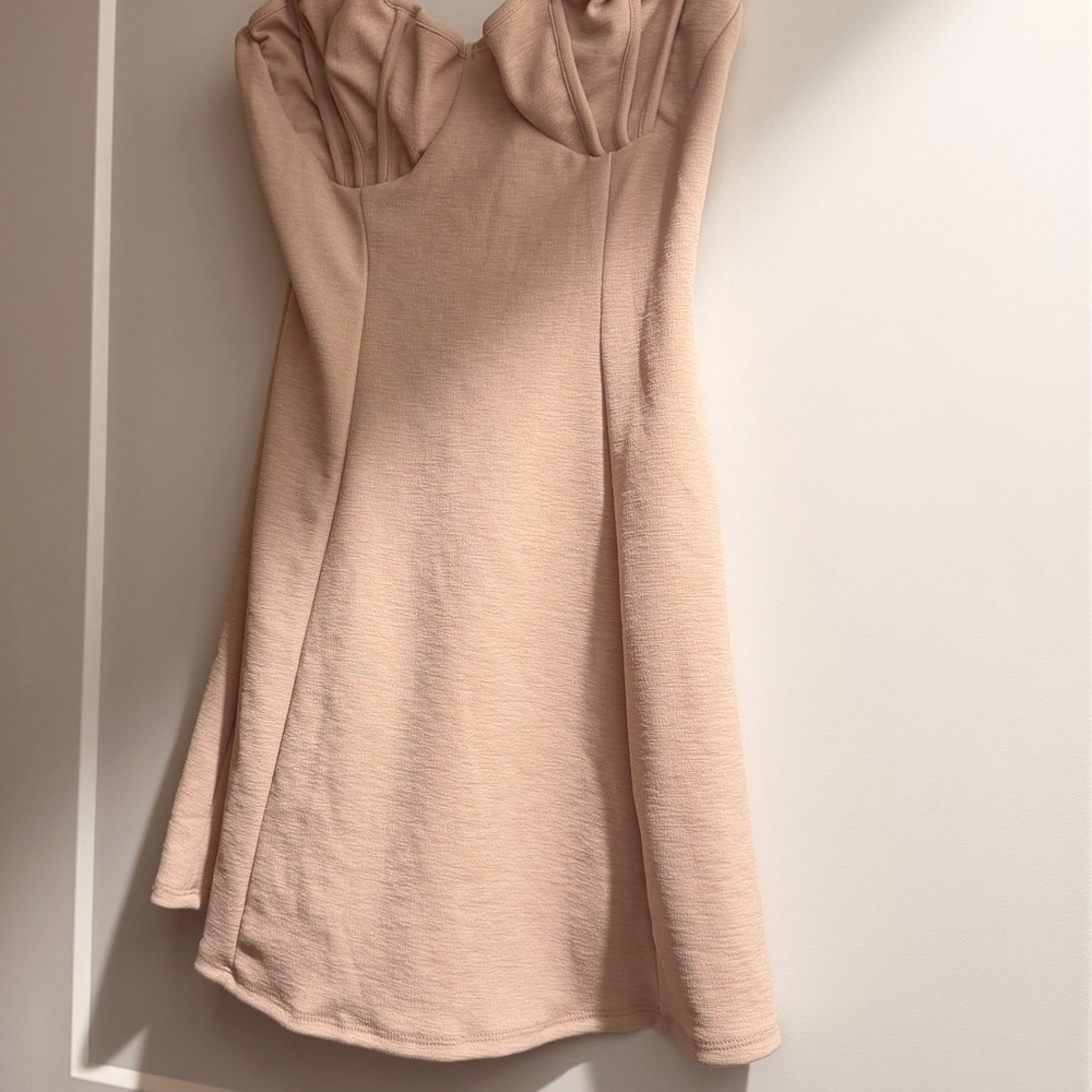 Mini Dress Nude Size L NWT